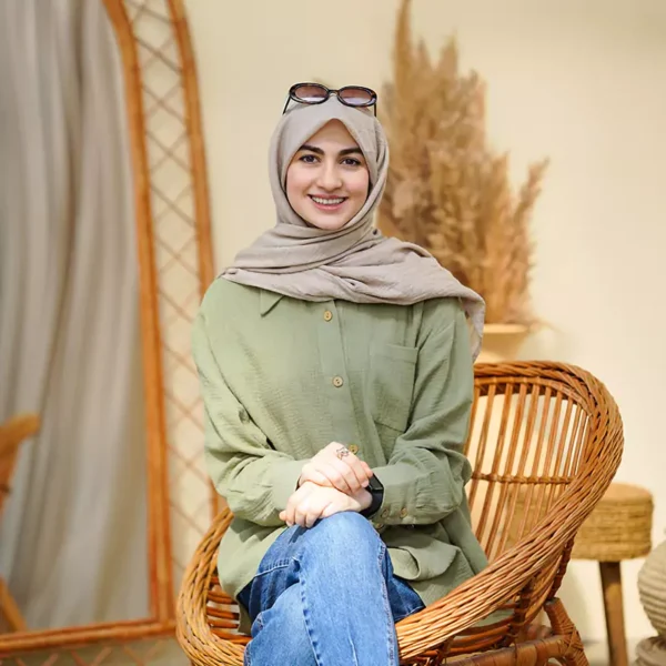 شومیز سبز زیتونی