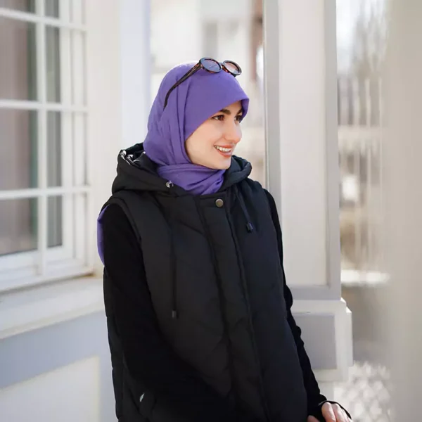 روسری وال نخ بنفش