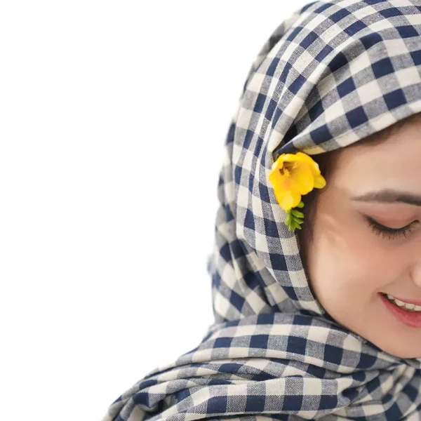 شال وال نخ چهارخونه