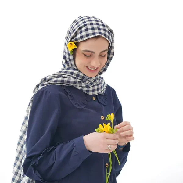 شومیز لینن سورمه‌ای