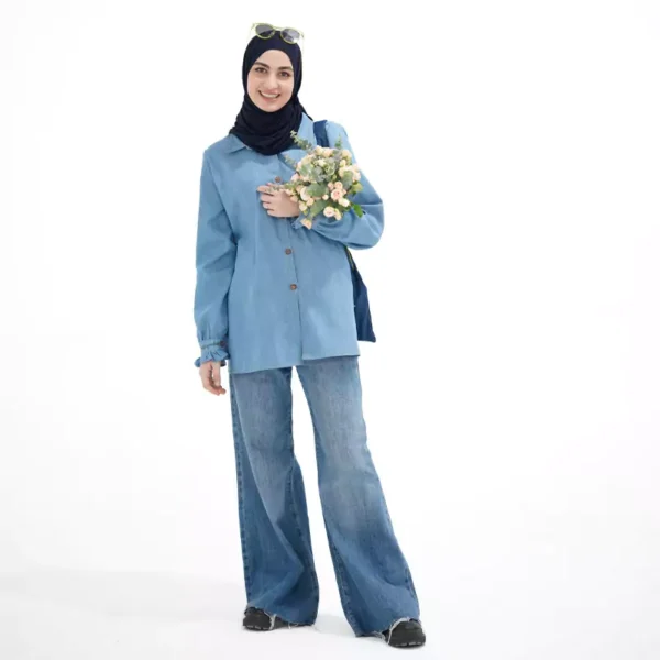 شومیز جین روشن
